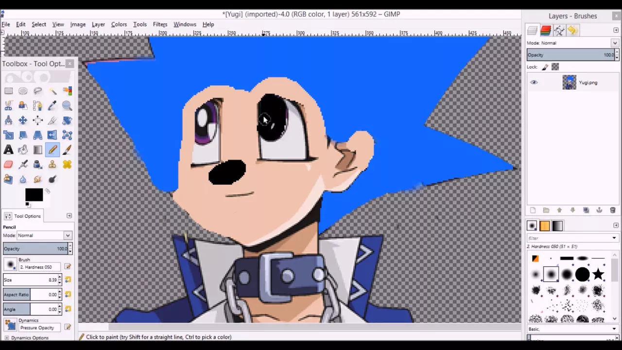 Turning Yugi and Pegasus into Sonic and Bartleby